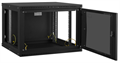 Шкаф настенный 19", 12U TLK TWI-126060-R-G-BK 791690