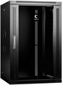 Шкаф настенный 19", 18U Cabeus SH-05F-18U60/35-R-BK 865420