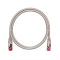 Кабель патч-корд S/FTP 6А кат. 1.5м NikoMax NMC-PC4SA55B-015-GY 404317